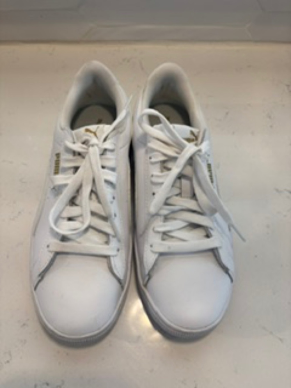 Puma Vikky v2 White & Gold Sneakers